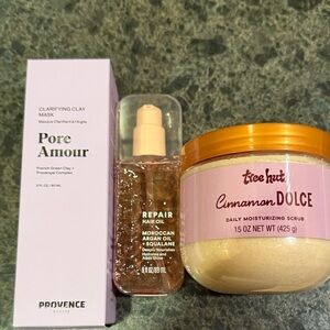 Provence Beauty Clarifying Clay Mask and Tree Hut Cinnamon Dolce Scrub Set